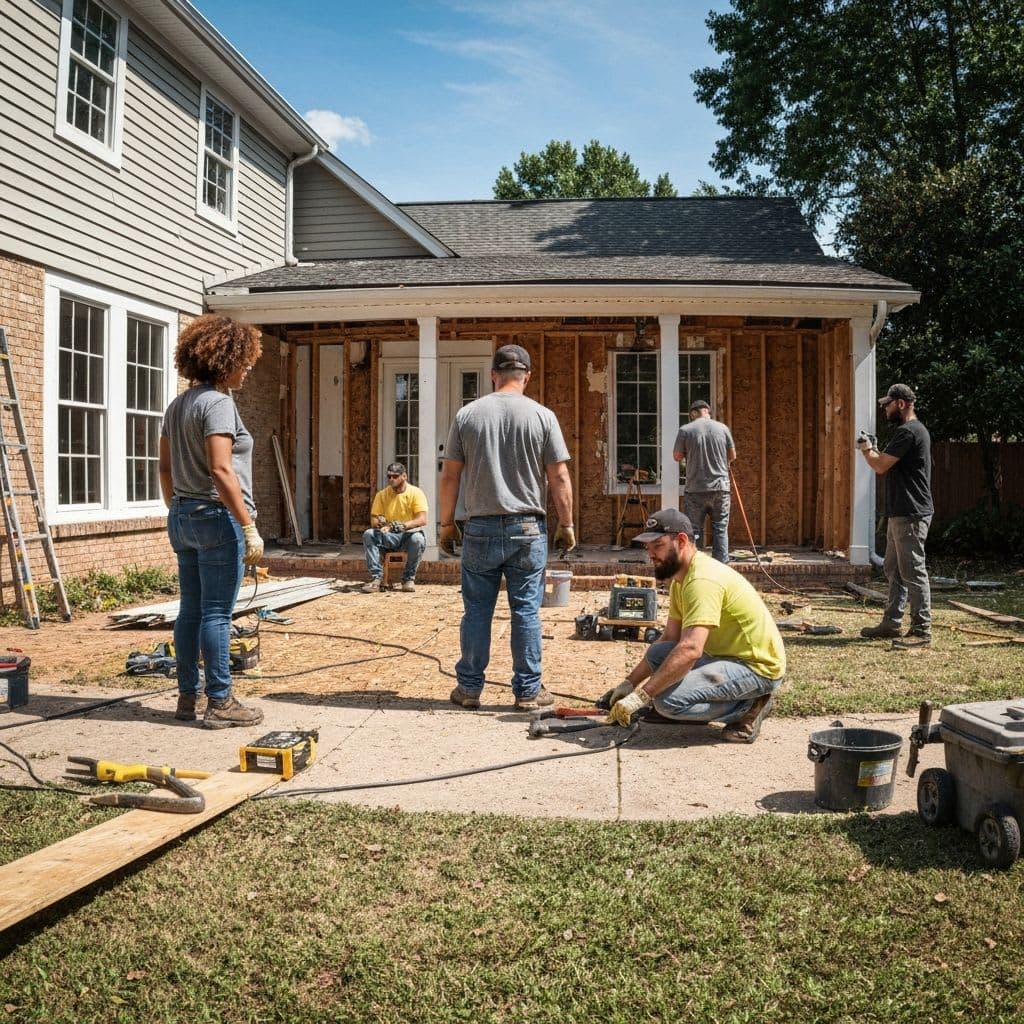 Atlanta restoration team at work