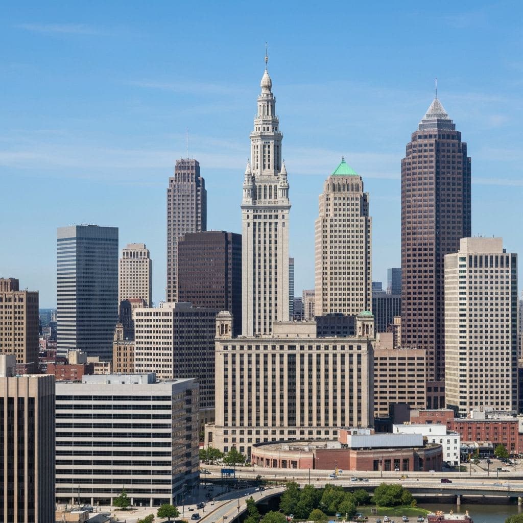 Cleveland downtown skyline