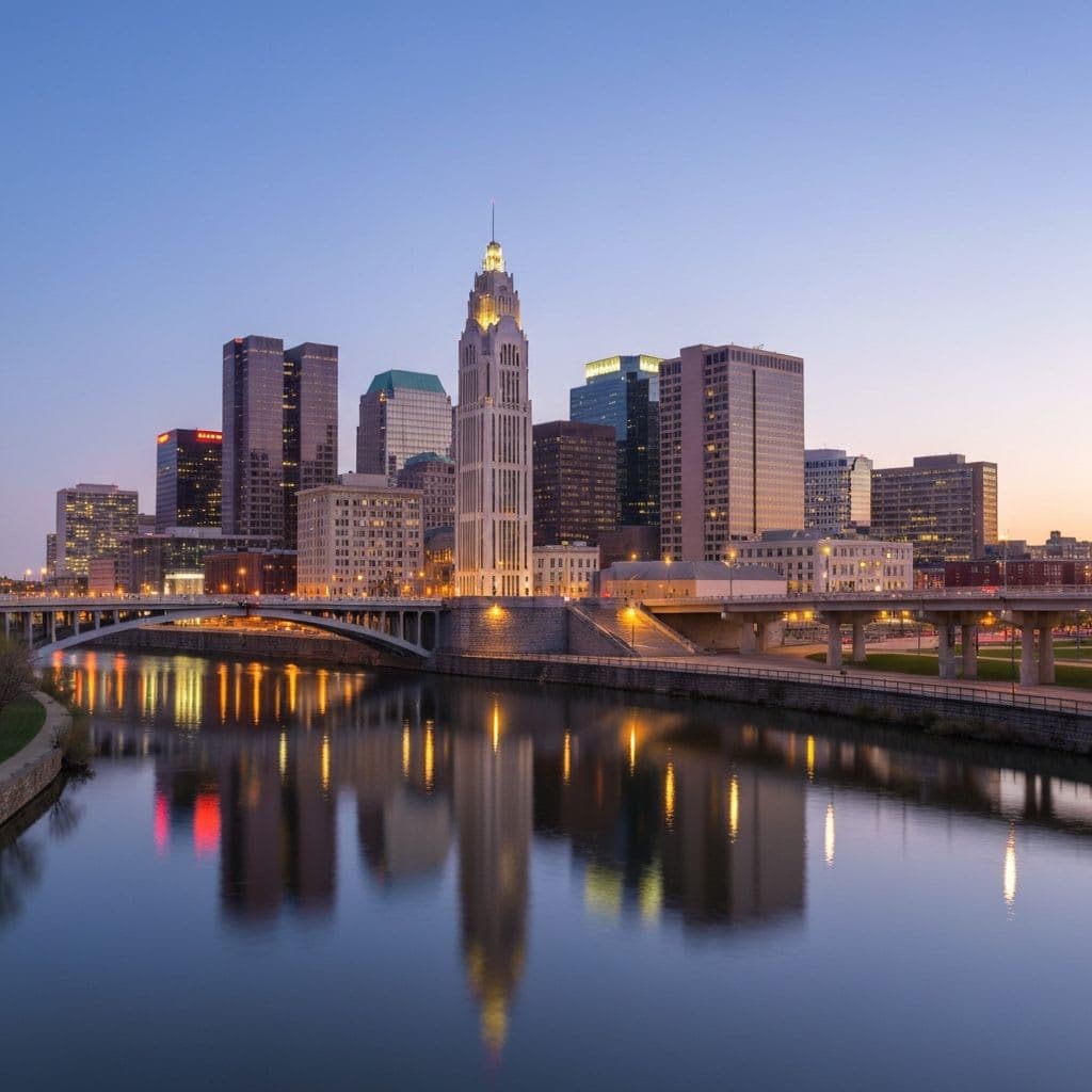Columbus downtown skyline