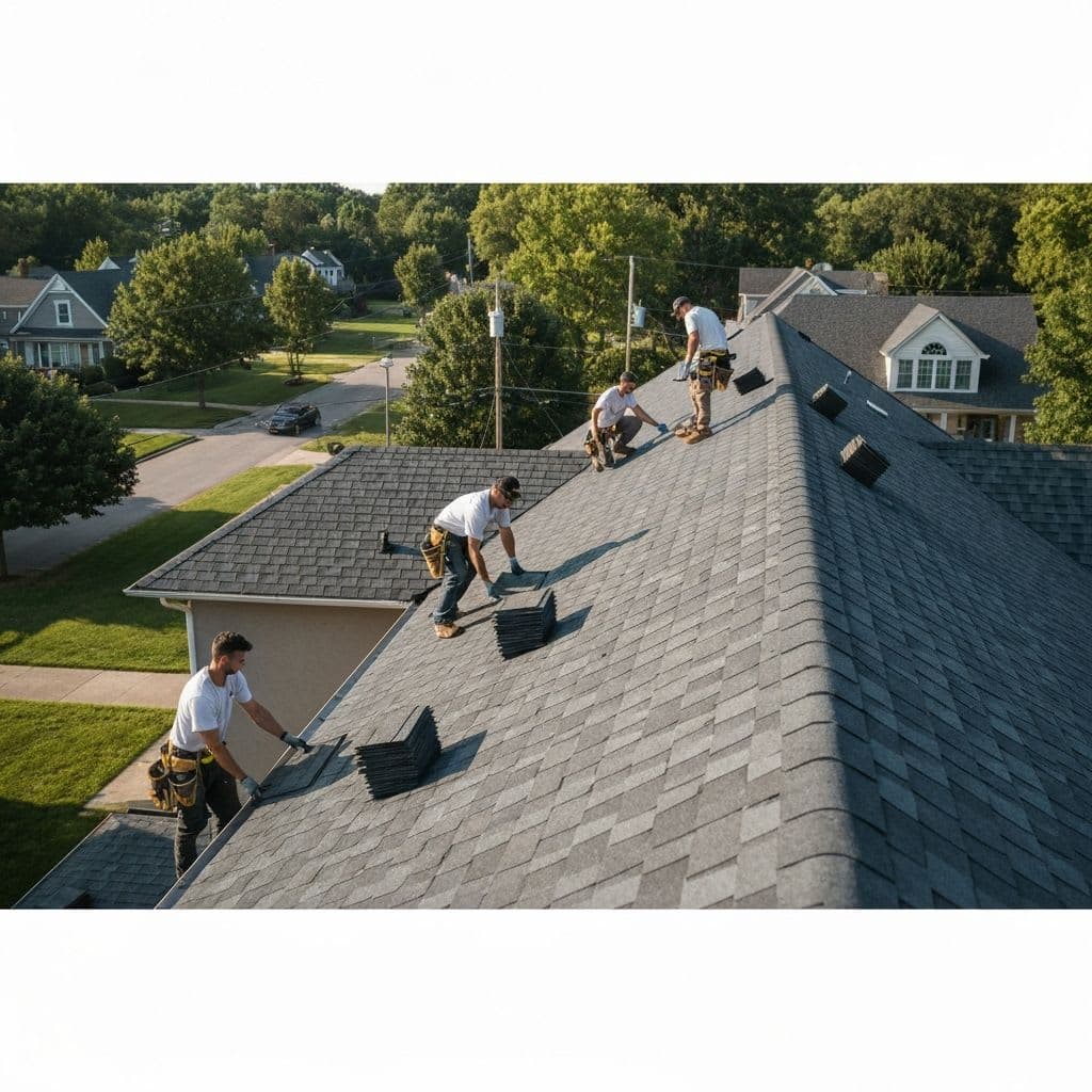 Columbus residential roofing project