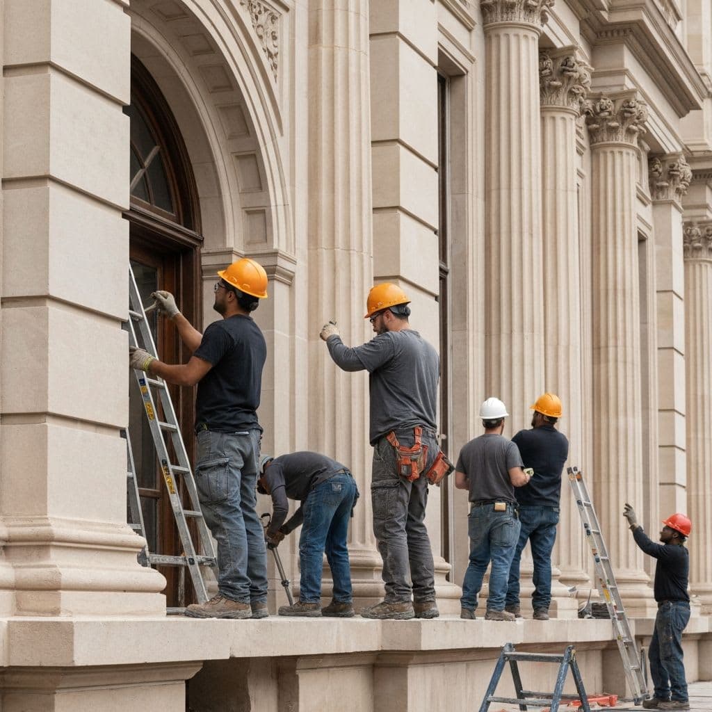 D.C. Metro restoration team at work