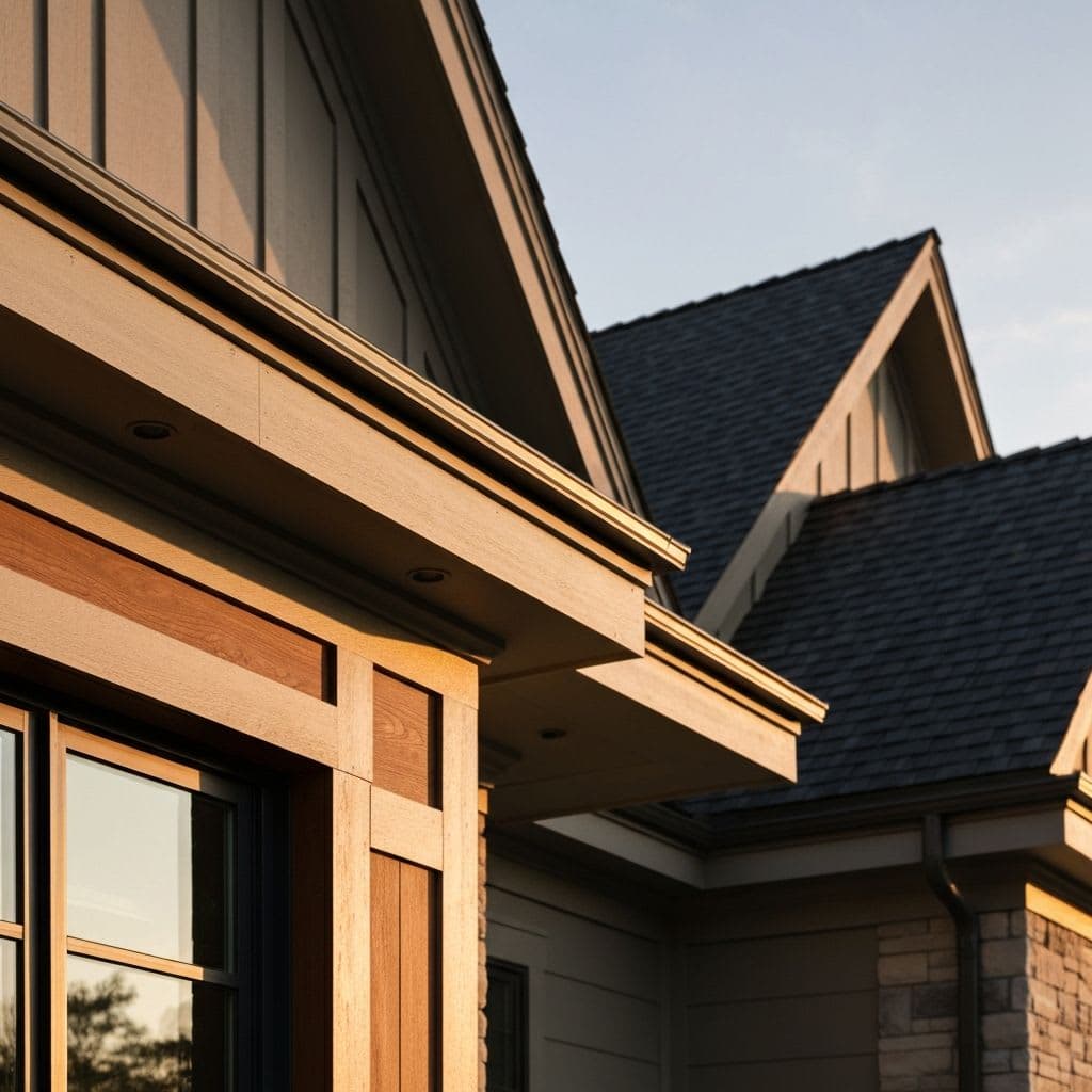 Exterior trim detail work