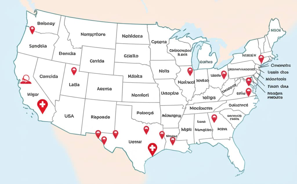 National Restoration service areas map