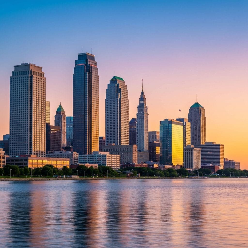 Cleveland Ohio skyline