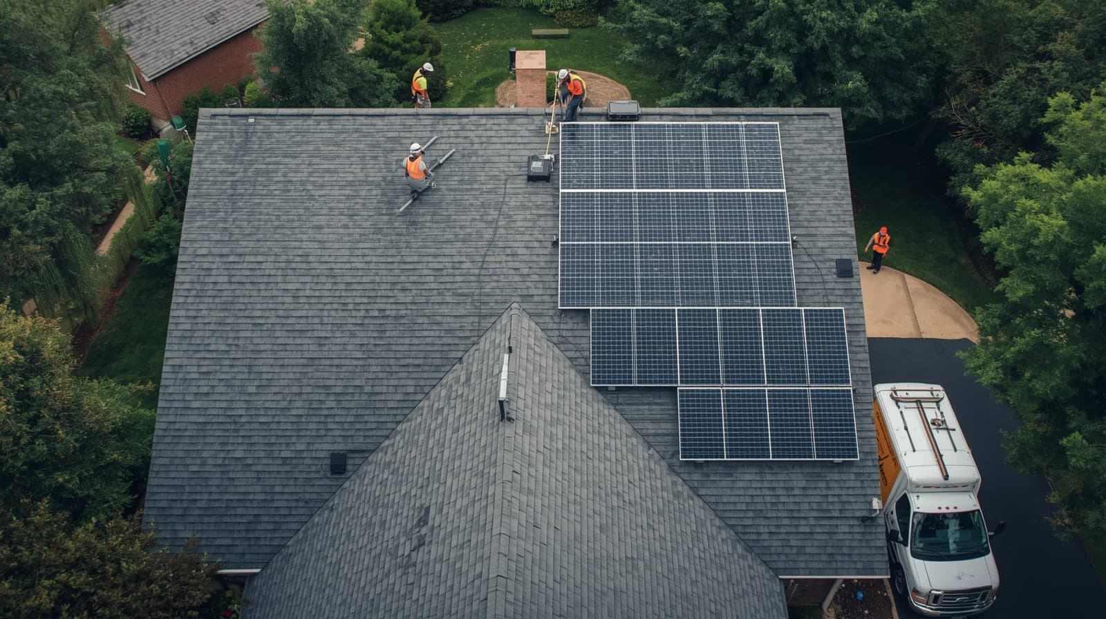 Ground-mounted solar array