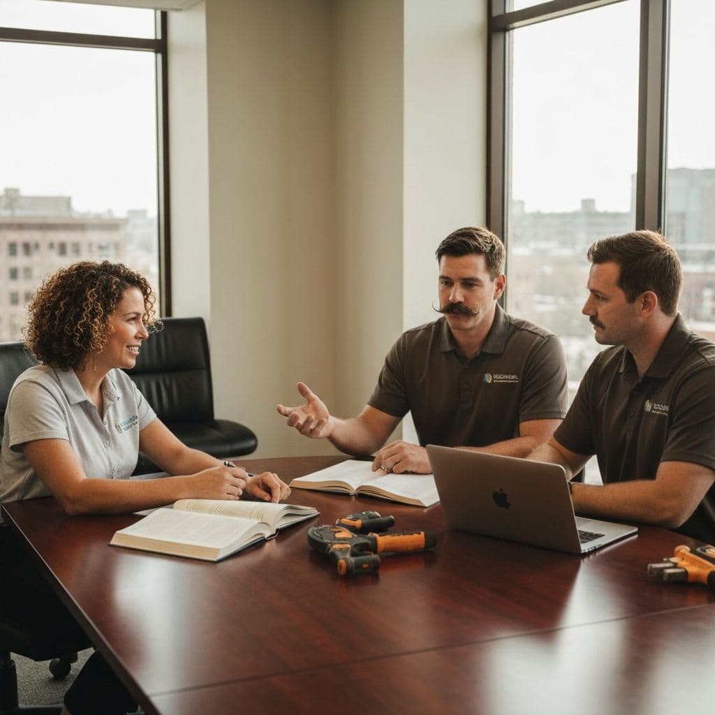 St. Louis team at office
