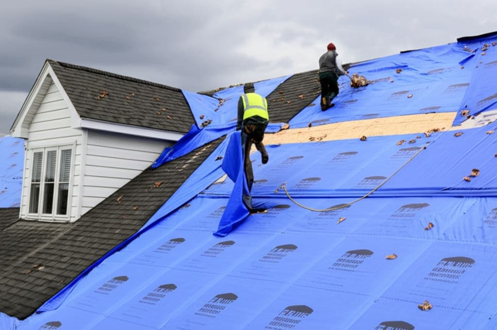 Emergency storm damage response